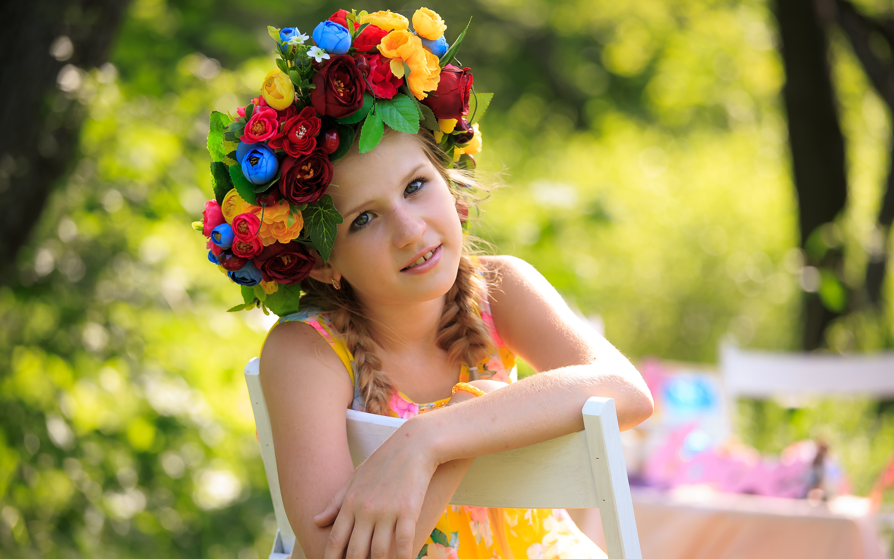 Cute Girl Flowers291945189